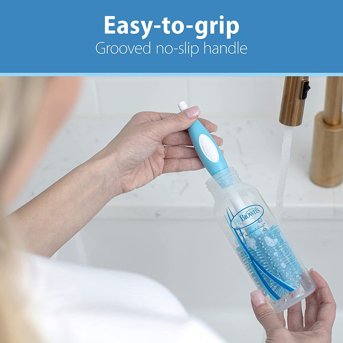 Dr. Brown's Soft Touch Bottle Brush - Blue