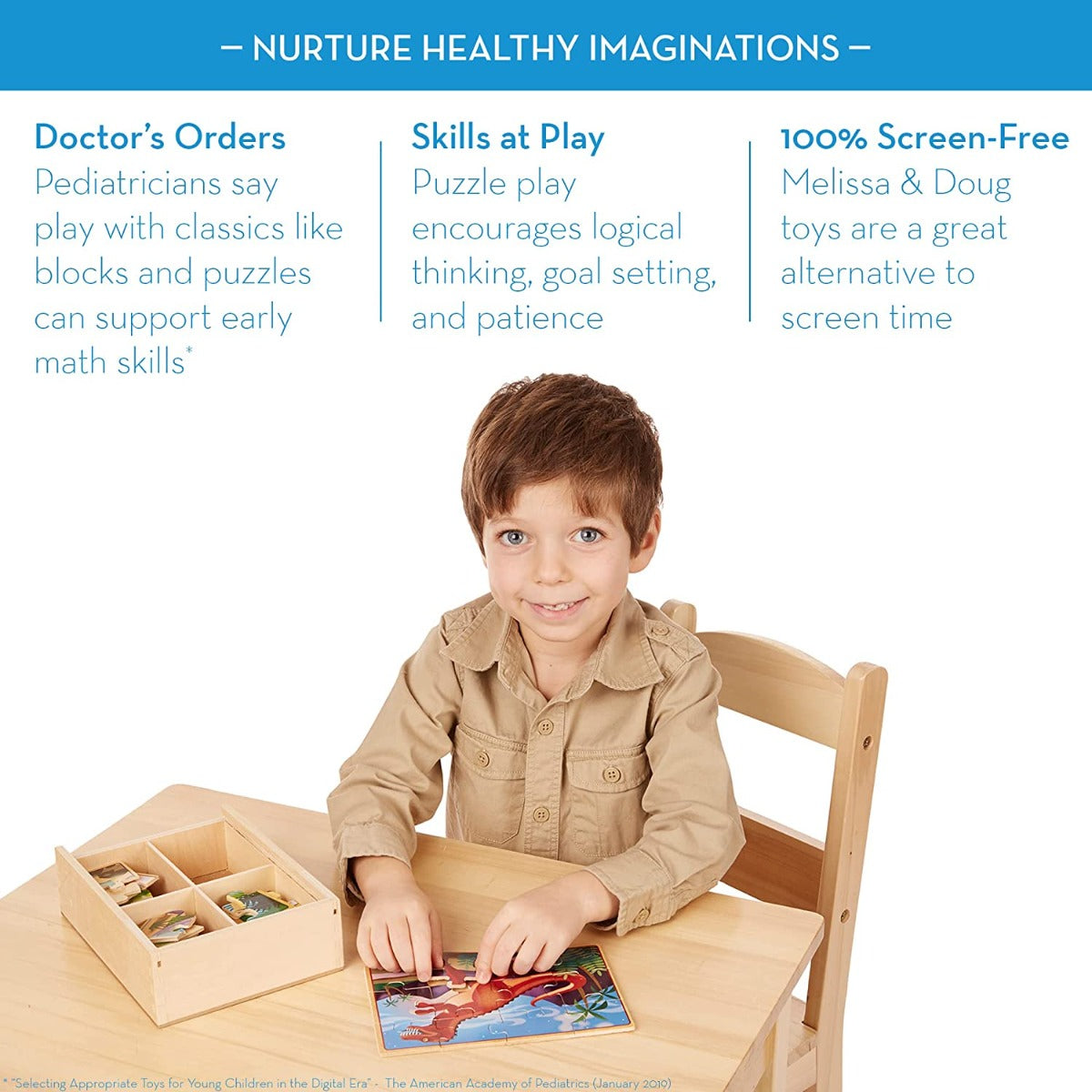 Melissa & Doug Jigsaw Puzzles in a Box, 4 x 12pcs (4 Designs) - Pupsik Singapore