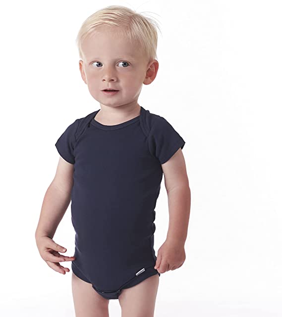 Gerber Short Sleeve Premium Onesies, 5pk - Navy (3 Sizes)