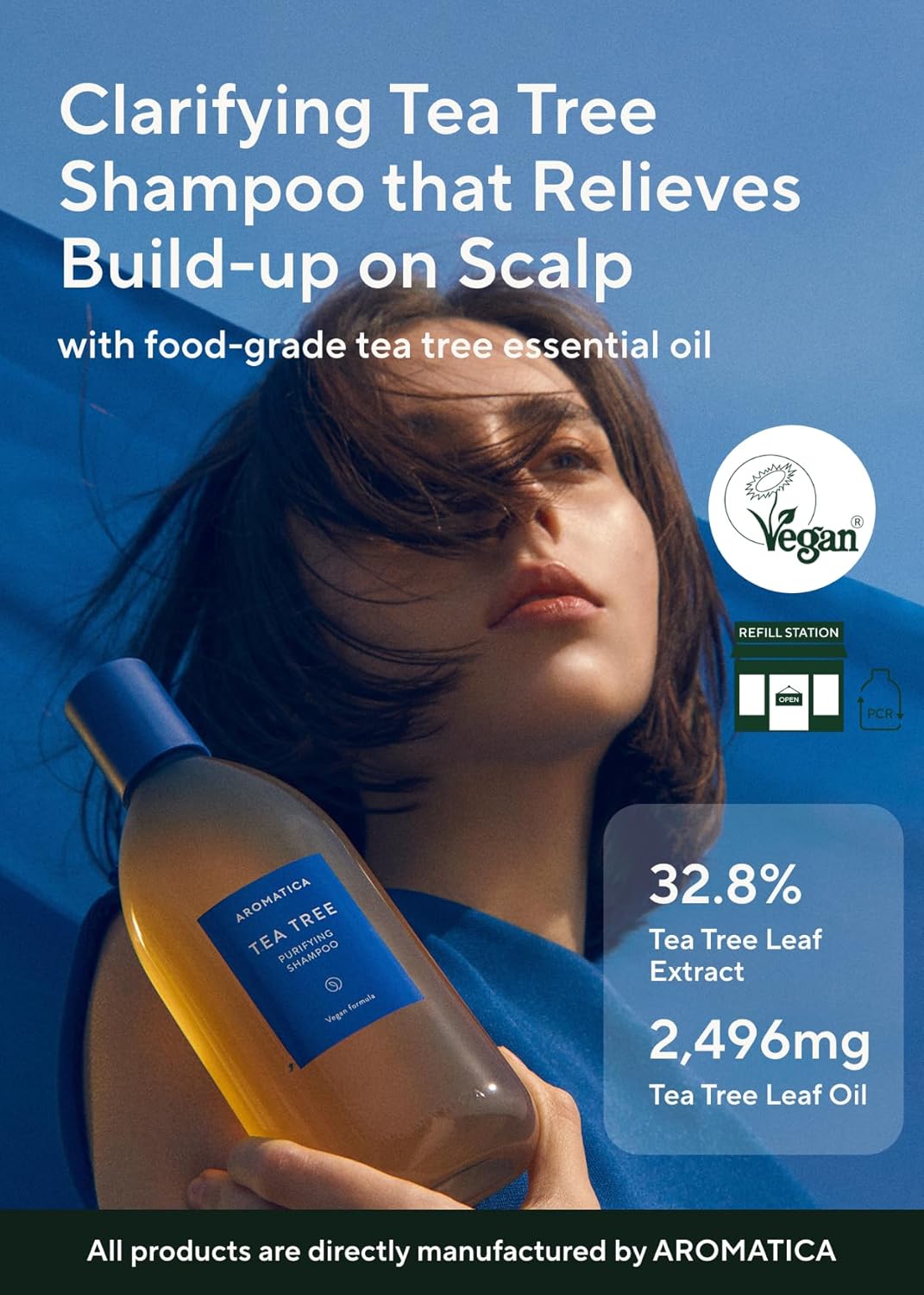 Aromatica Tea Tree Purifying Shampoo (2 Sizes)