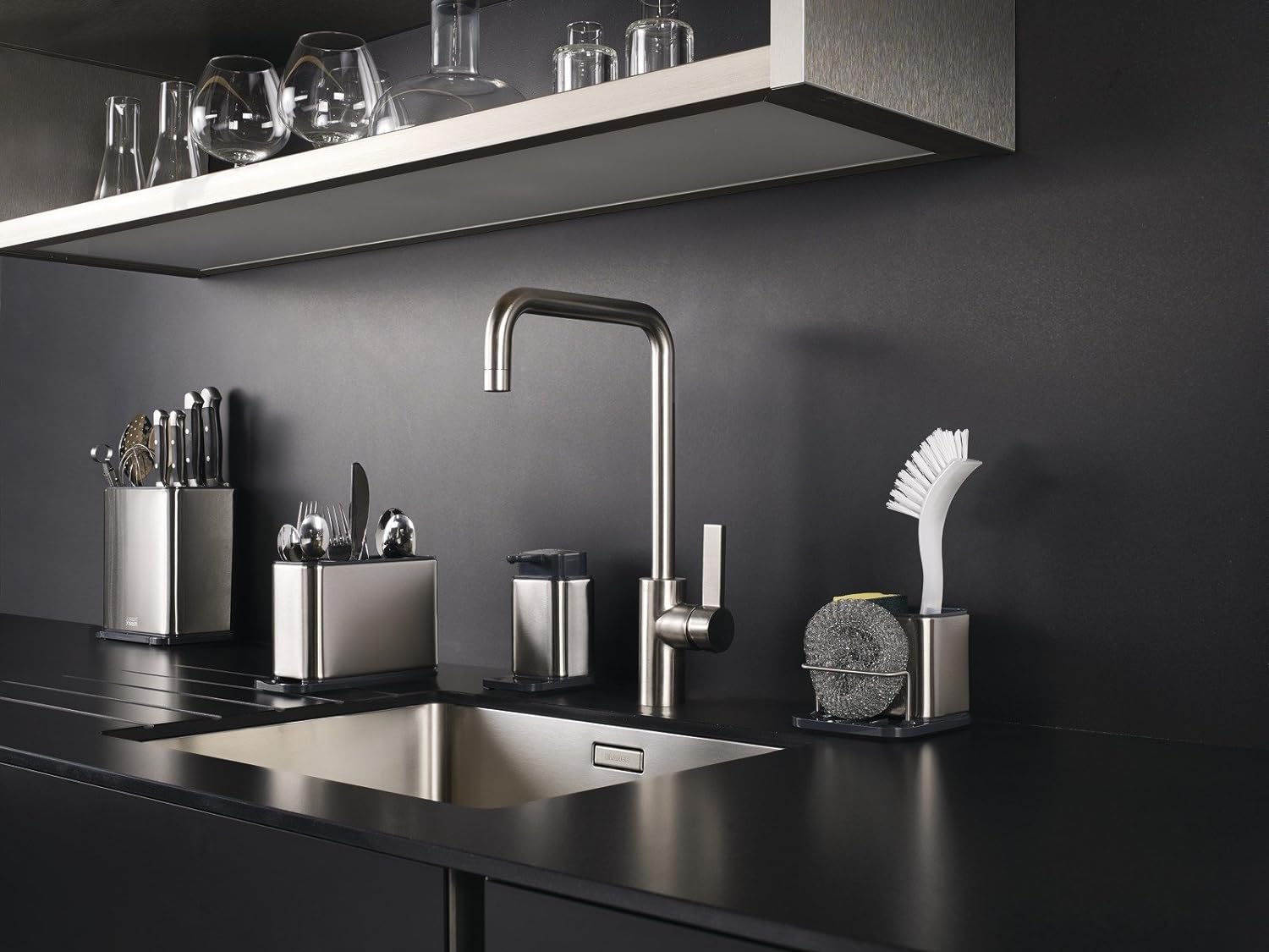 Joseph Joseph Surface Stainless-Steel Sink Tidy - Small