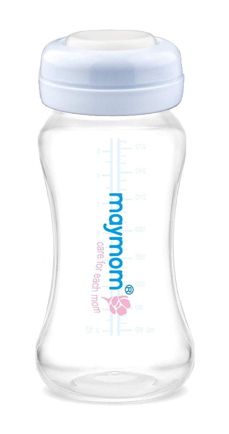 Maymom Wide-Neck Milk Bottle with SureSeal Silicone Disc, 280ml (4pk)