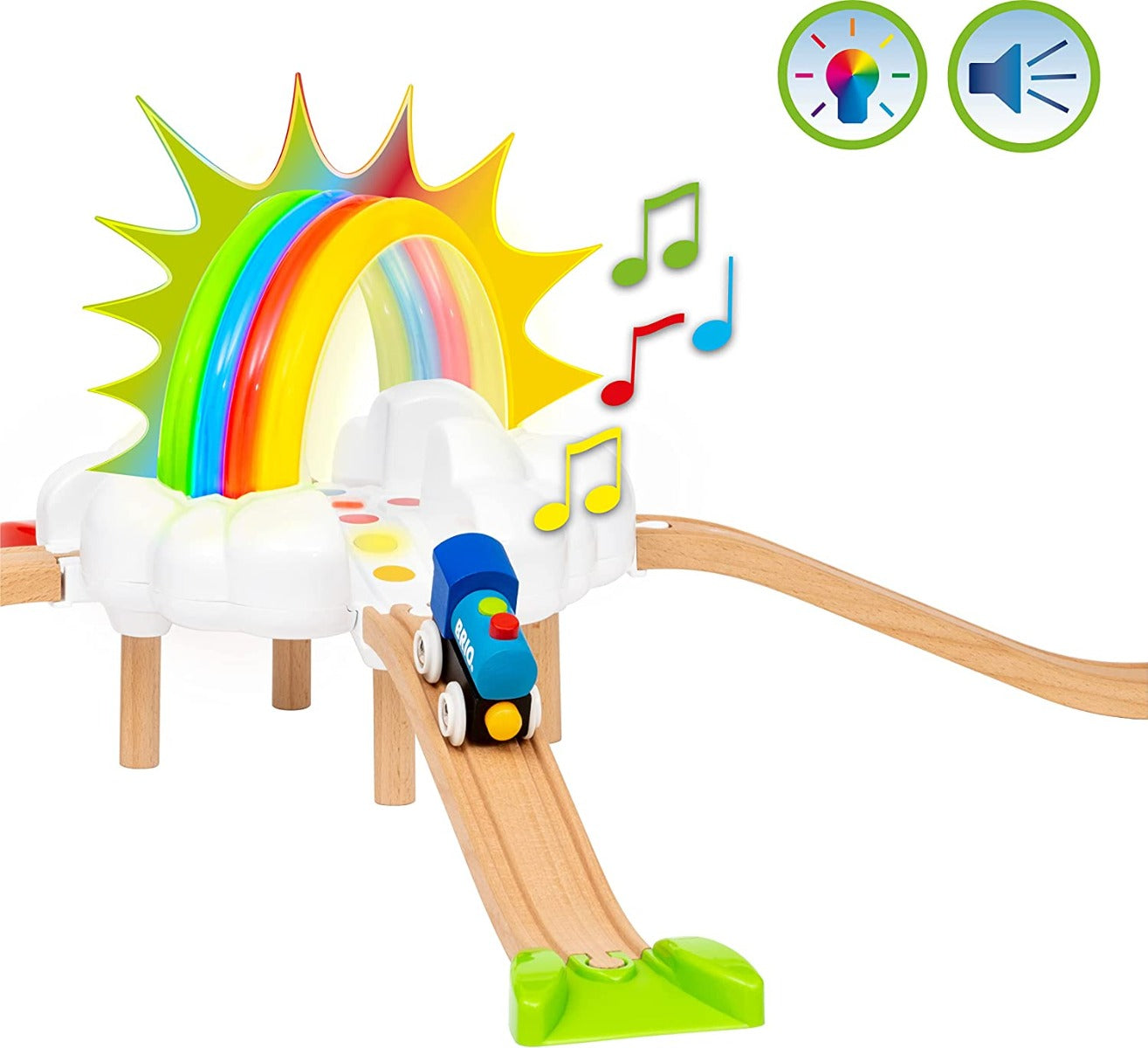 Brio My First Railway Light Up Rainbow Set
