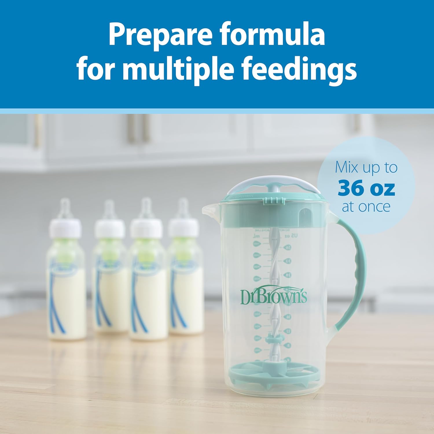 Dr. Brown’s Natural Flow® Formula Mixing Pitcher (5 Colors)