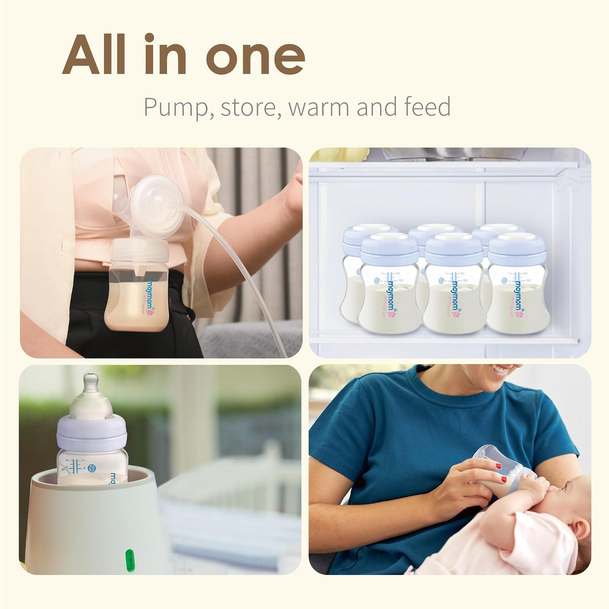 Maymom Pump Parts Set for Spectra with Base Connector, 5-in-1 & 7-in-1 Set (3 Types) | Flange Not Included