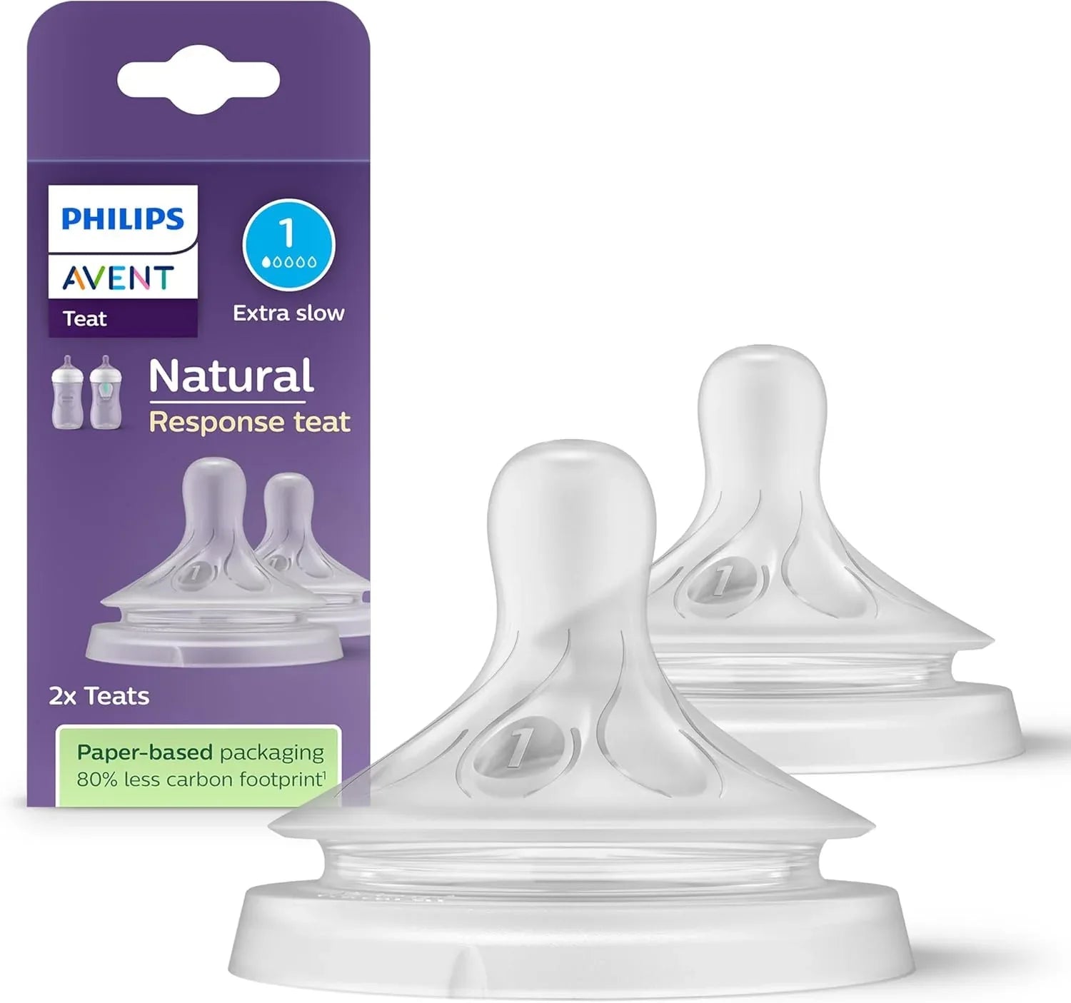 Philips Avent Silicone Natural Response Nipples, 2/3pk (6 Sizes) - Pupsik Singapore