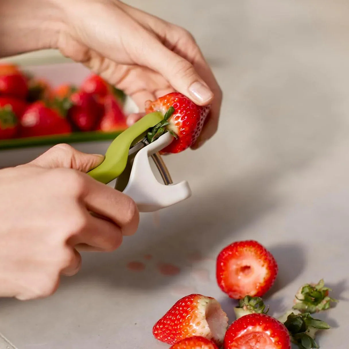 Joseph Joseph Tweezy 2-in-1 Pitter & Huller Tool - Pupsik Singapore