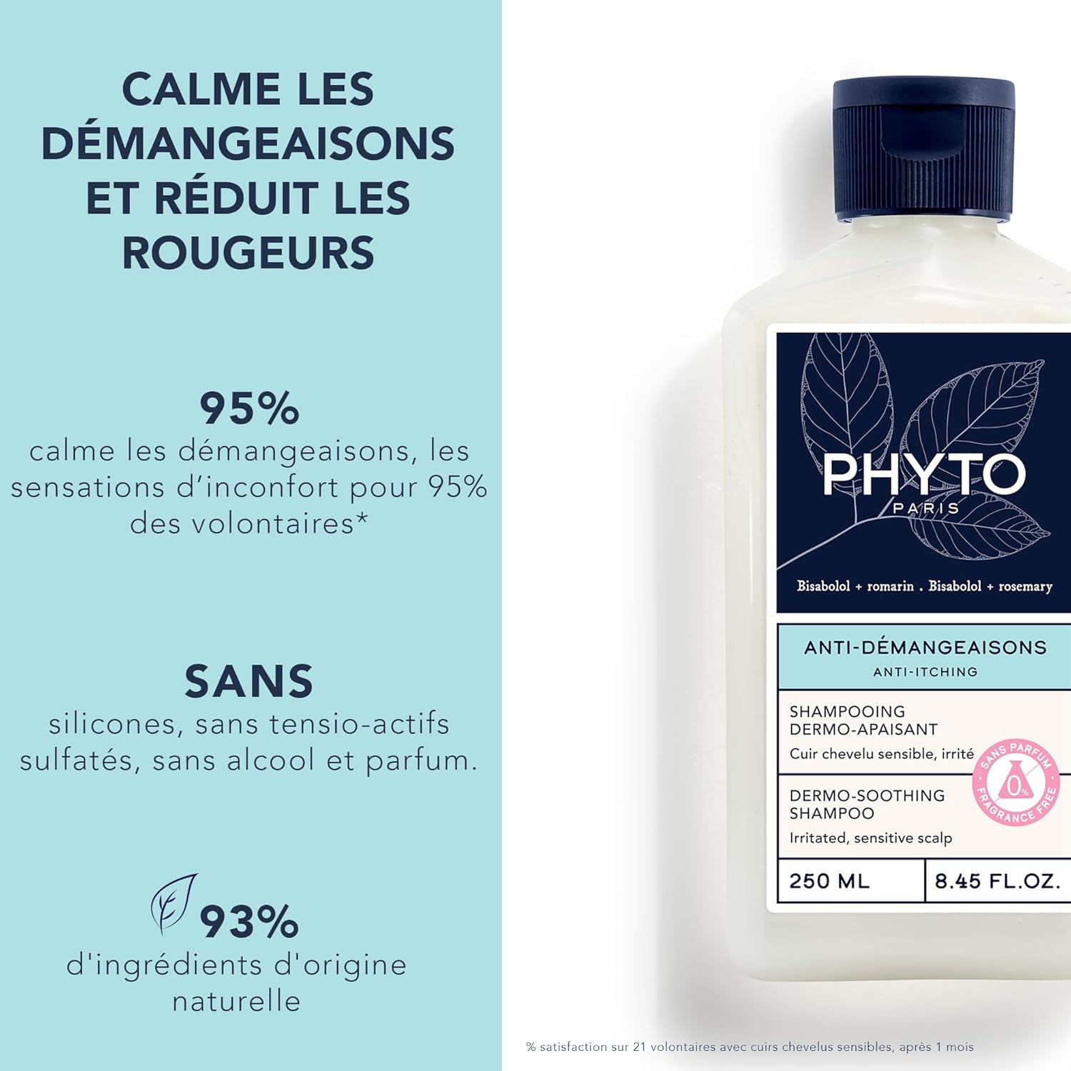 Phyto Anti-Itching Dermo-Treating Shampoo, 250ml (Exp 02/28)