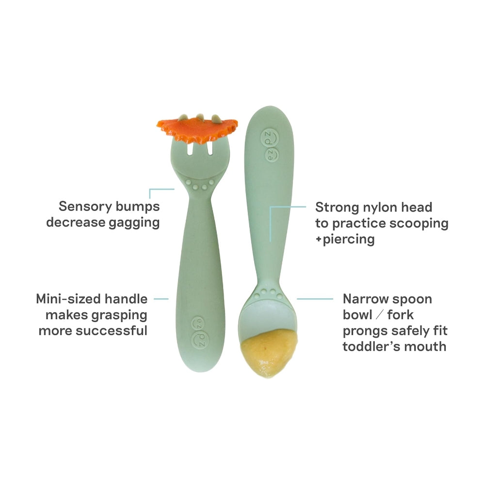 EzPz Mini Utensils for Baby (10 Colors)