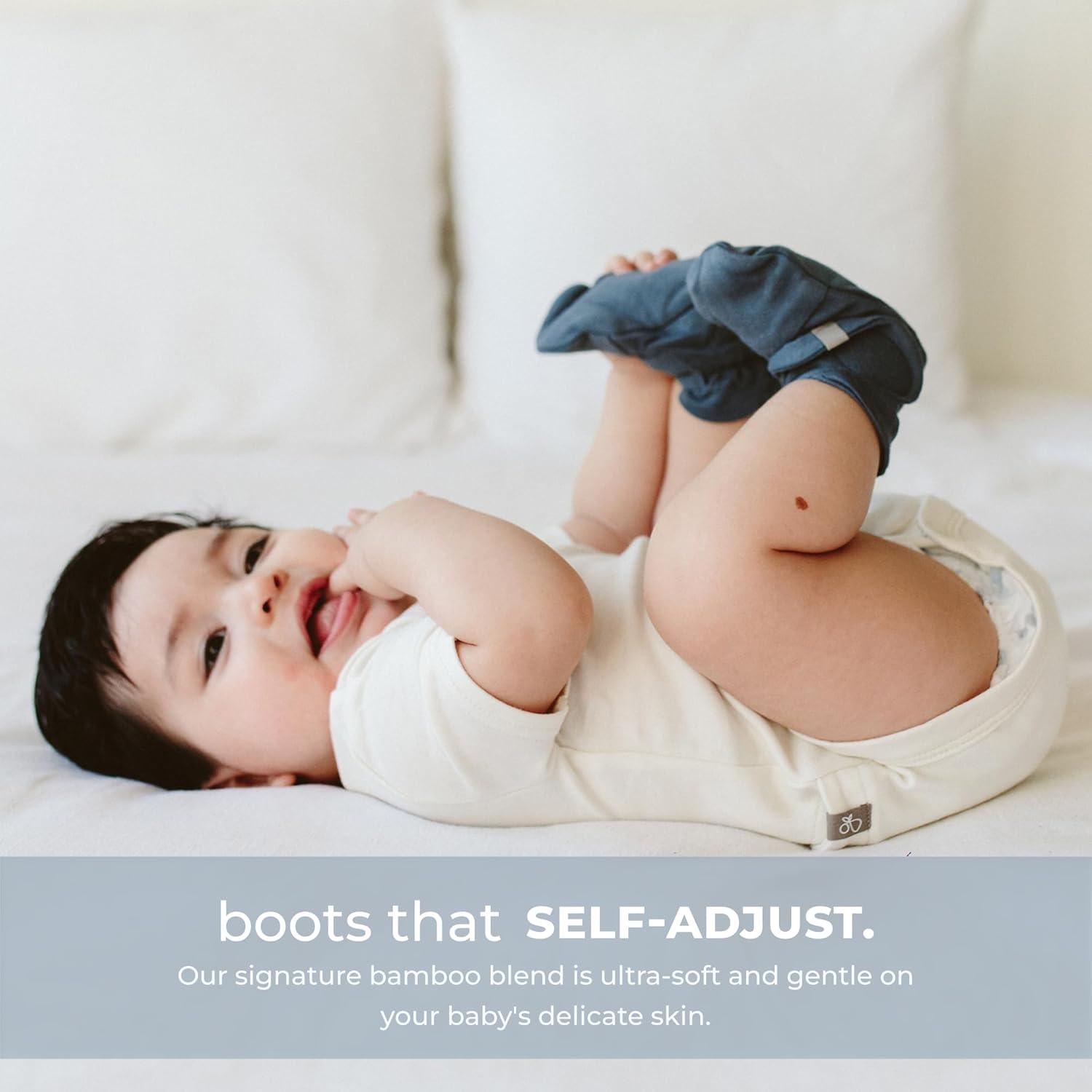 Goumi Bamboo & Organic Cotton Stay On Booties, 2pk (5 Designs, 2 Sizes) - Pupsik Singapore
