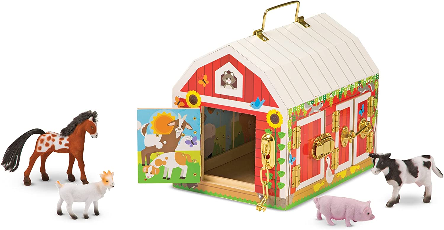 Melissa & Doug Kids Toy Barn Play Set