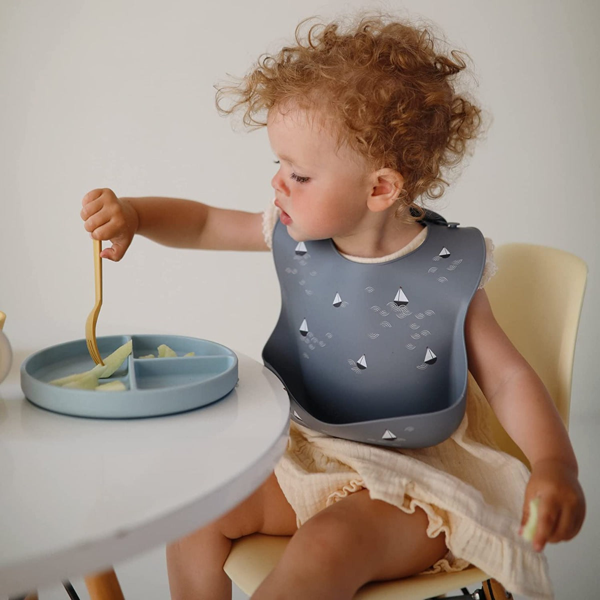 Mushie Silicone Baby Bib (40 designs) - Pupsik Singapore