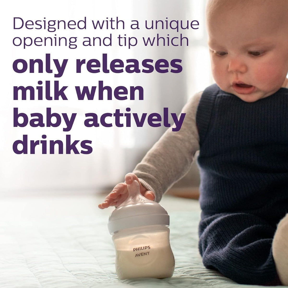 Philips Avent Natural Response 125ml Milk Bottles (2-pack)