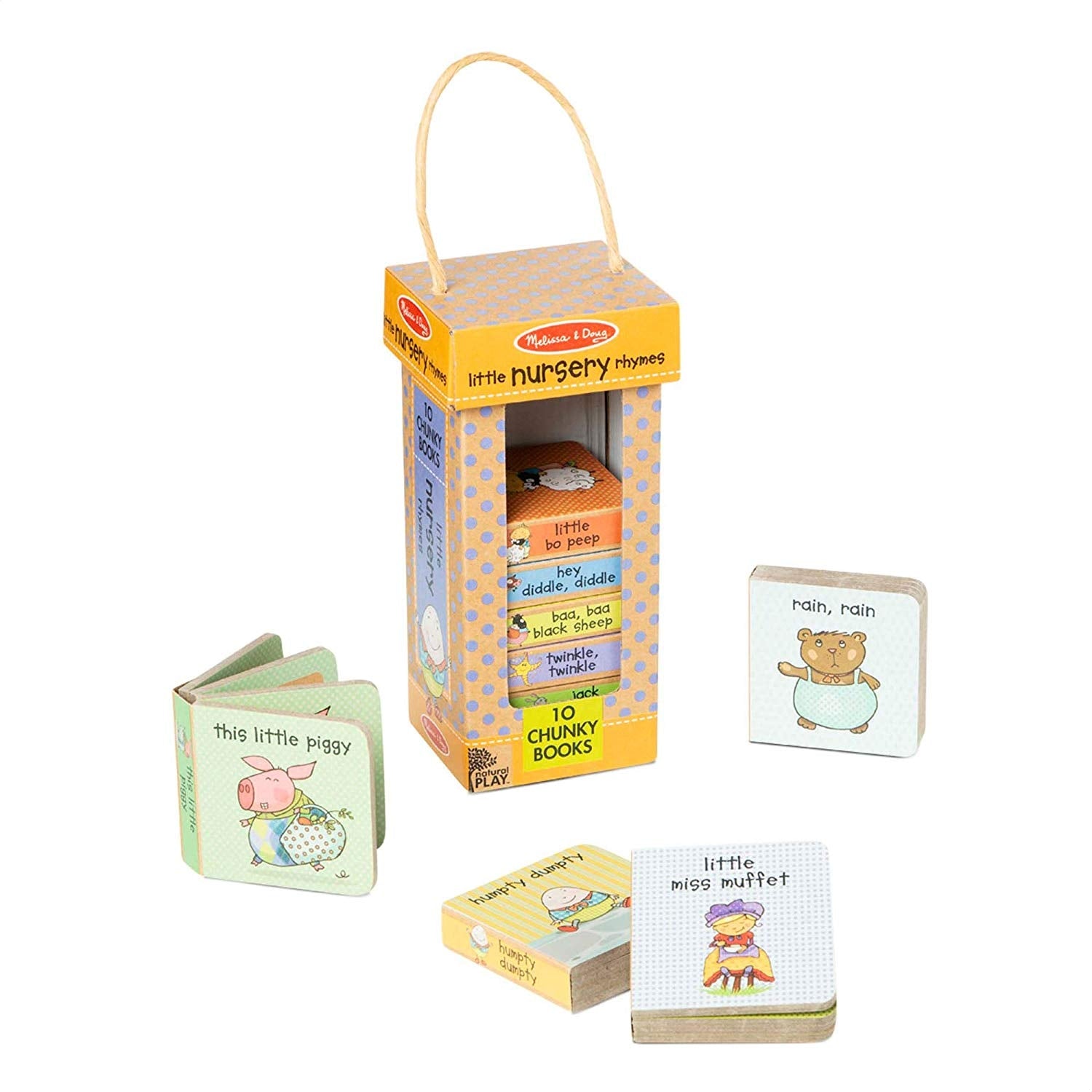 Melissa & Doug Natural Play Book Tower: Little Nursery
