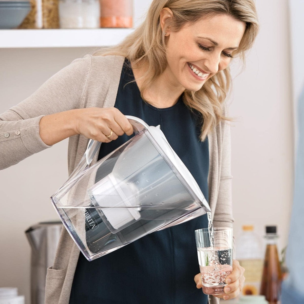 Brita Marella Memo XL Water Filter Jug (1 x Maxtra PRO Filter) - 3.5L White