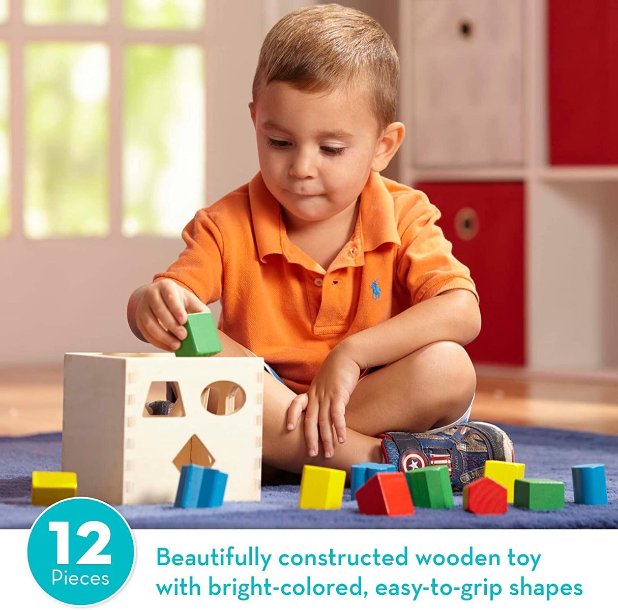 Melissa & Doug Shape Sorting Cube Classic Toy