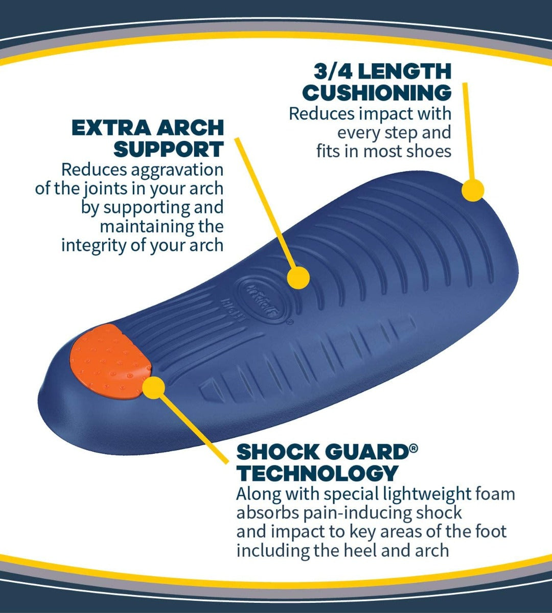 Dr Scholl's Pain Relief for Arch Pain Orthotics (2 Sizes)