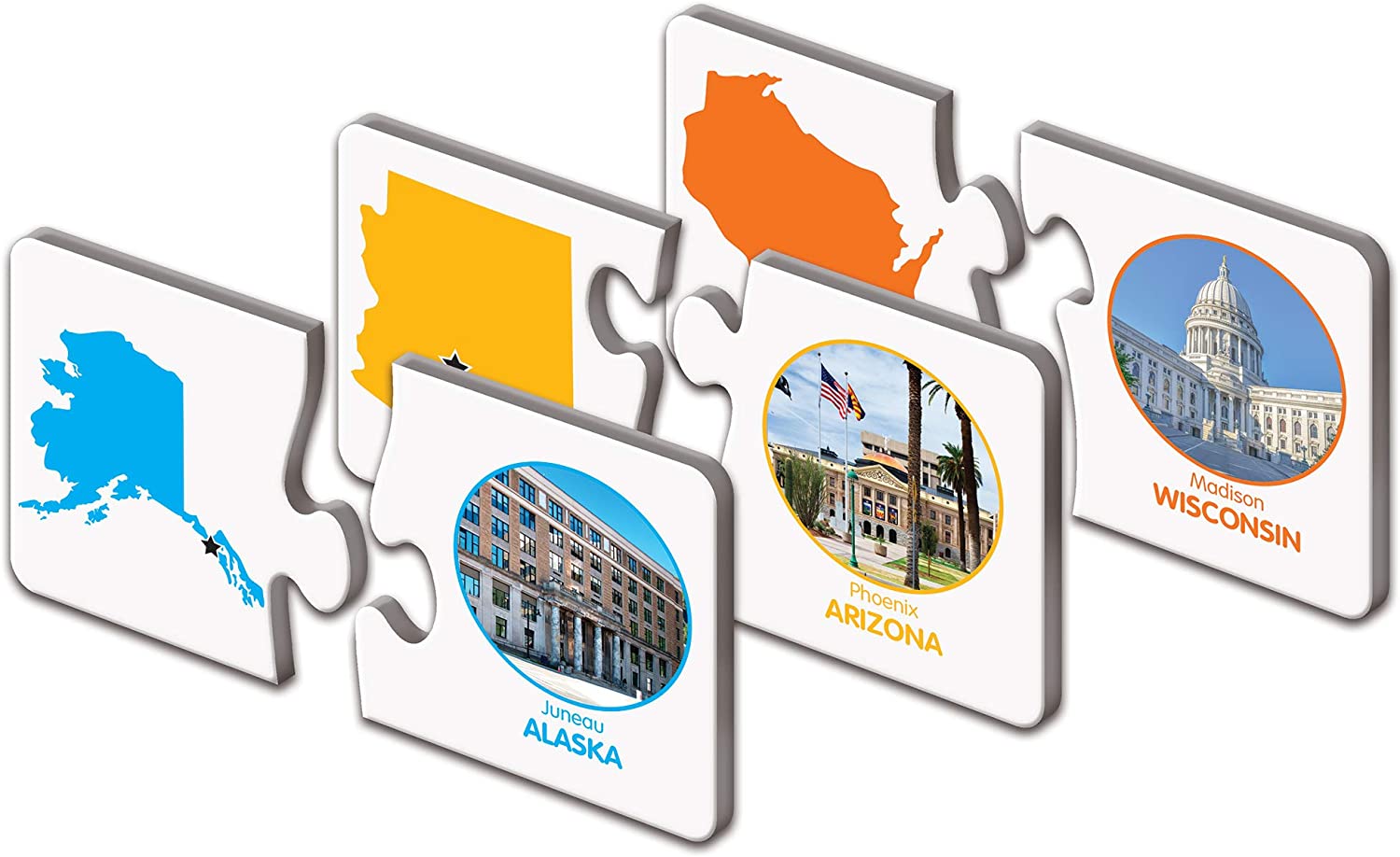 The Learning Journey Match It! States and Capitals