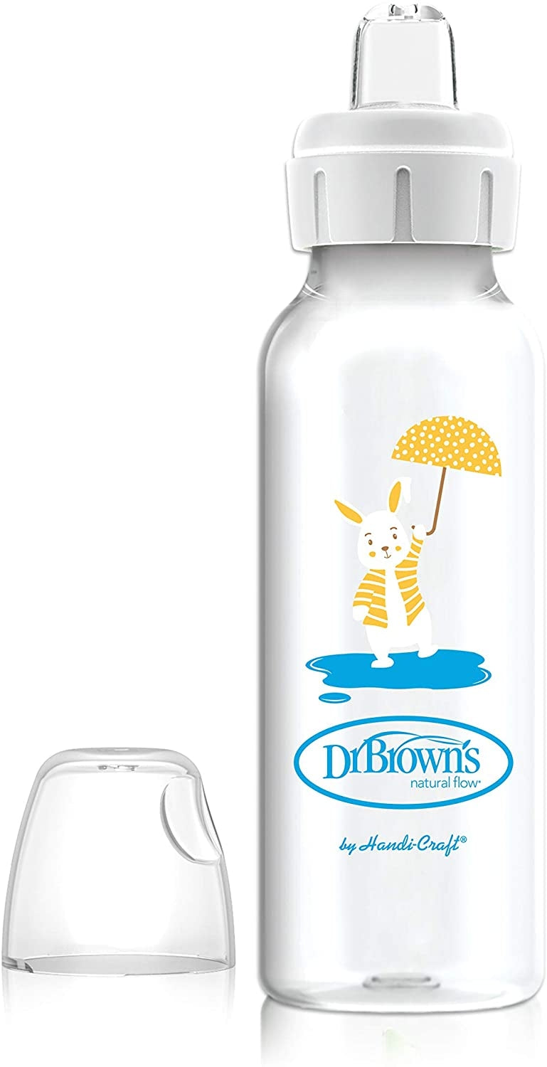 Dr. Brown's Milestones Sippy Bottle (Narrow) (8oz) (4 Designs)