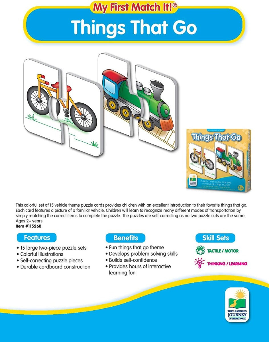The Learning Journey My First Match It! Puzzle Game (9 Designs) - Pupsik Singapore