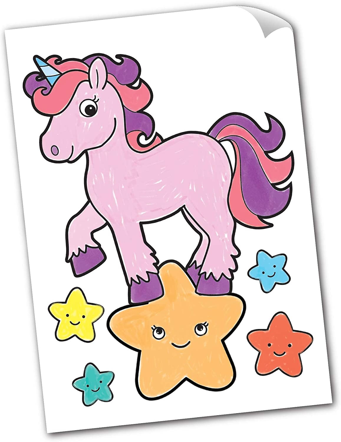 Orchard Toys Unicorn, Mermaids and More Sticker Colouring Book