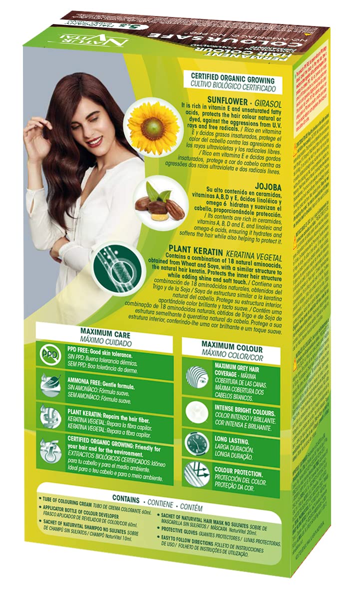 NaturVital ColourSafe Permanent Hair Dye (8 Colors) - Exp 02/26 or later - Pupsik Singapore