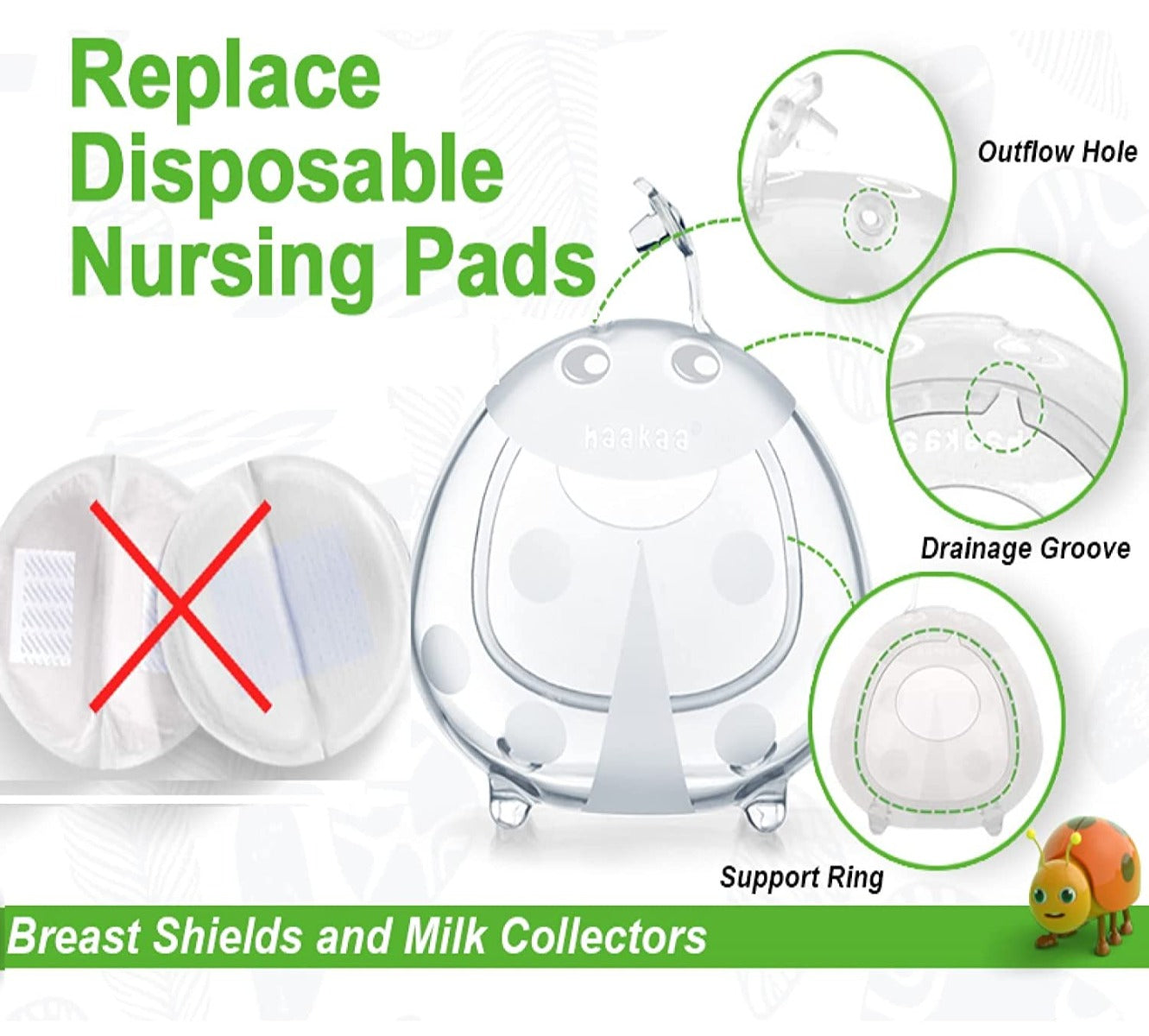 Haakaa Ladybug Silicone Milk Collector (40ml)