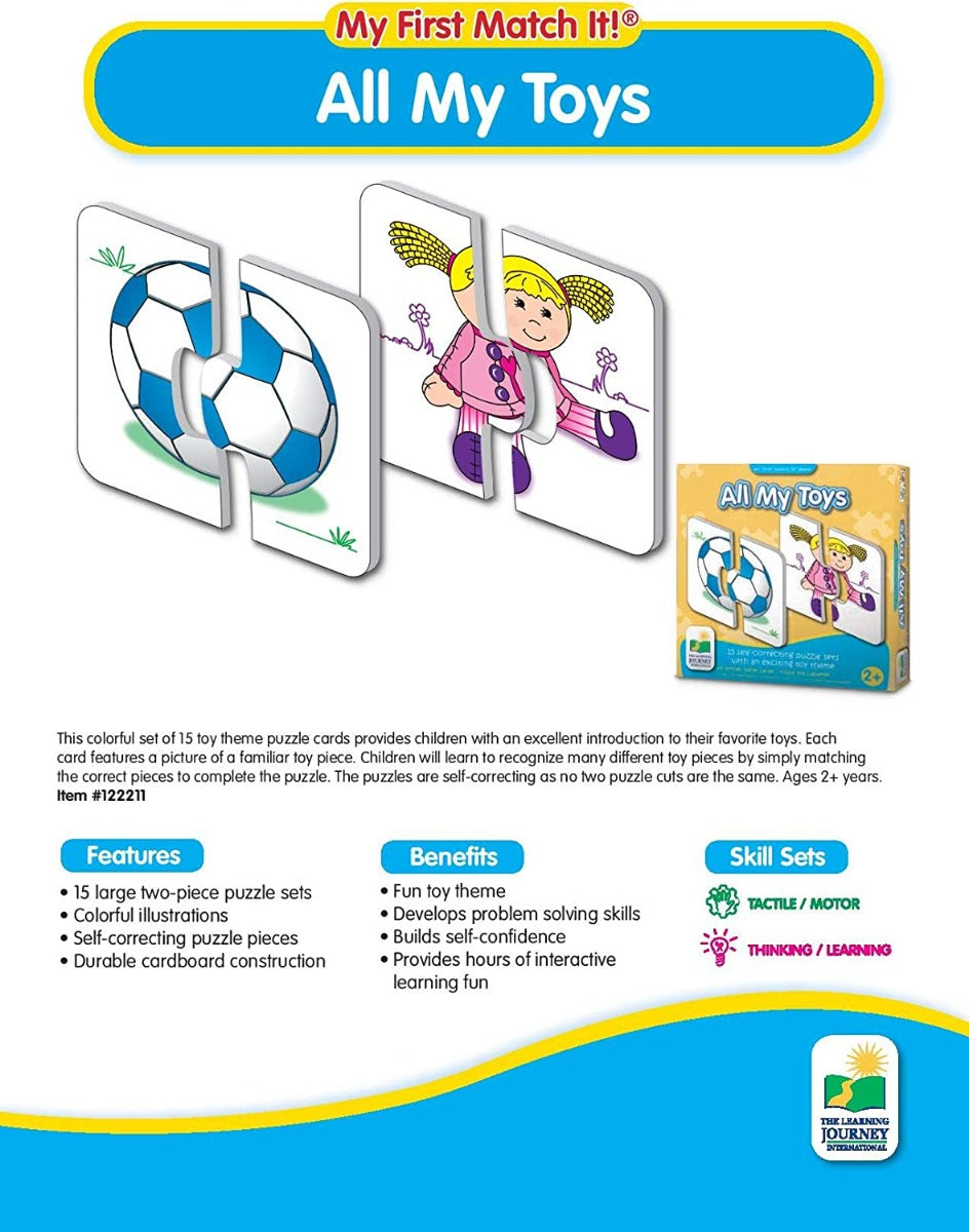 The Learning Journey My First Match It! Puzzle Game (9 Designs) - Pupsik Singapore