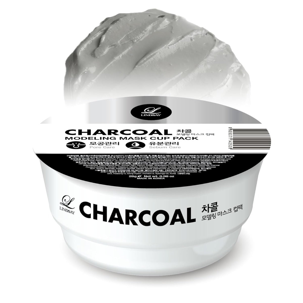 Lindsay Modeling Mask Cup Pack, 28g - Charcoal (Exp 12/27)