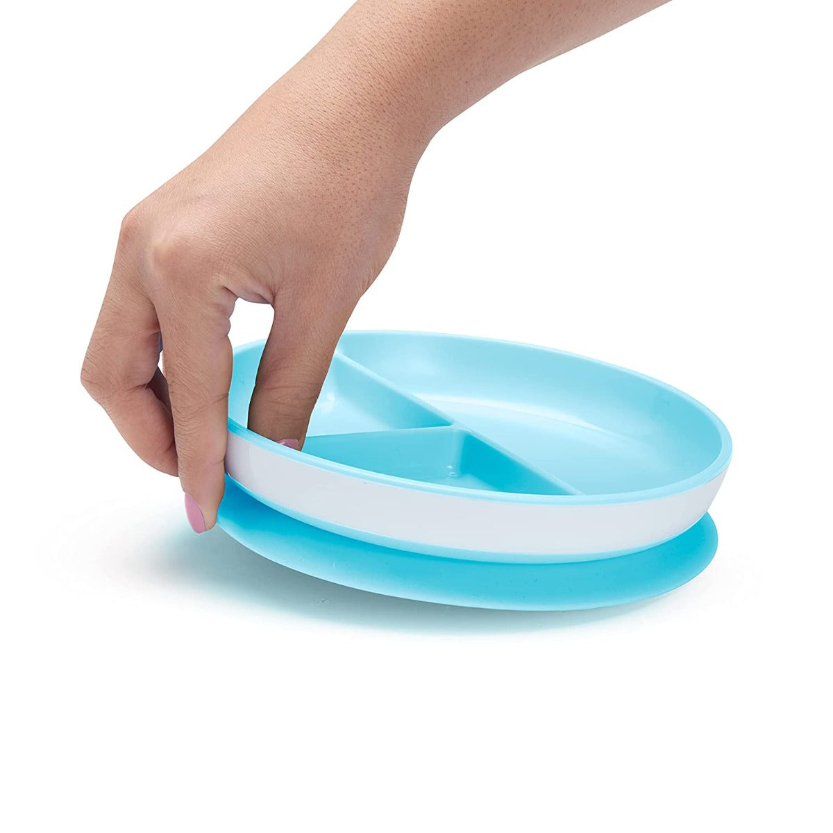 Munchkin Stay Put Suction Baby Plate (4 Colours) - Pupsik Singapore