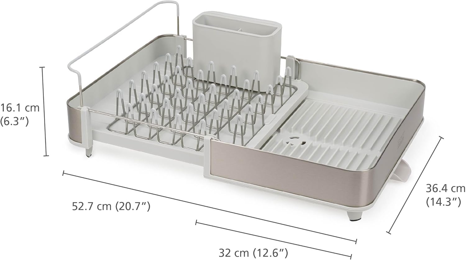 Joseph Joseph Extend™ Stainless-steel Expandable Dish Drainer (2 Colors) - Pupsik Singapore