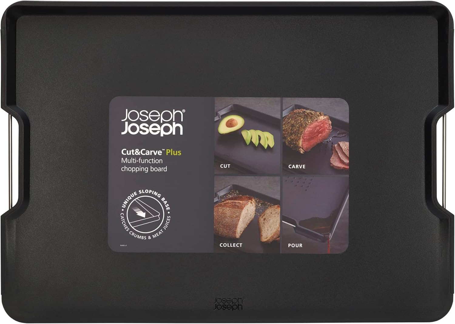 Joseph Joseph Cut&Carve Plus Multi-function Chopping Board, Extra Large (3 Colors) - Pupsik Singapore