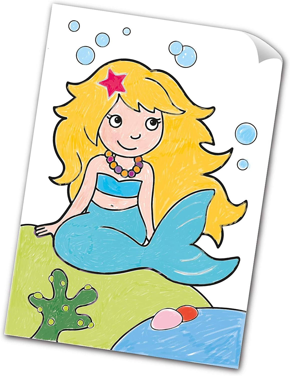 Orchard Toys Unicorn, Mermaids and More Sticker Colouring Book