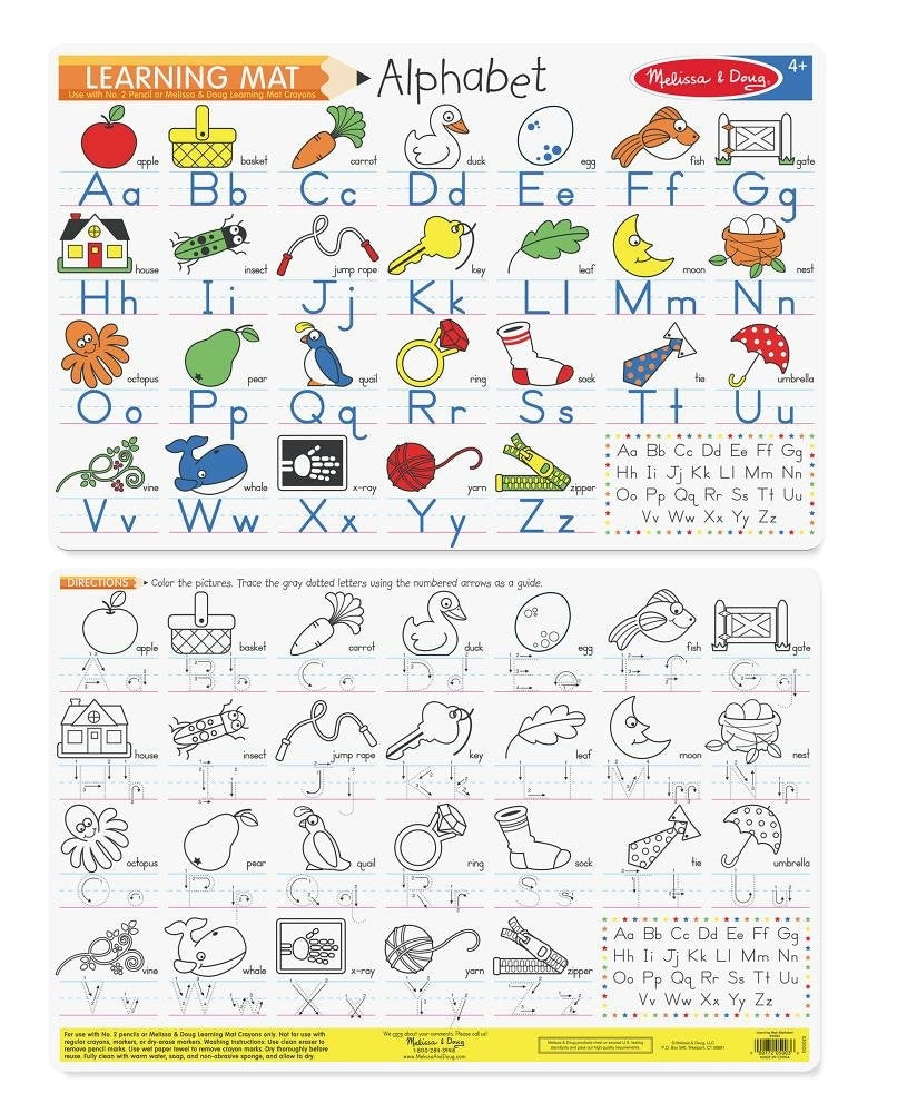 Melissa & Doug Learning & Writing Mat - Alphabet