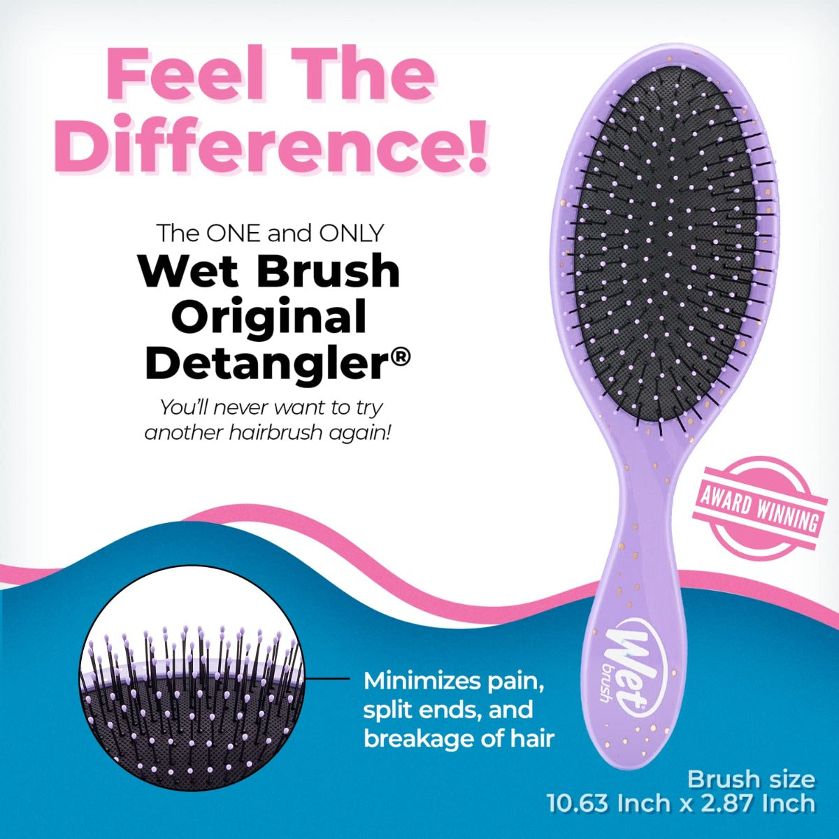 Wet Brush Detangler Brush Disney Princess Celebration (3 Designs) - Pupsik Singapore