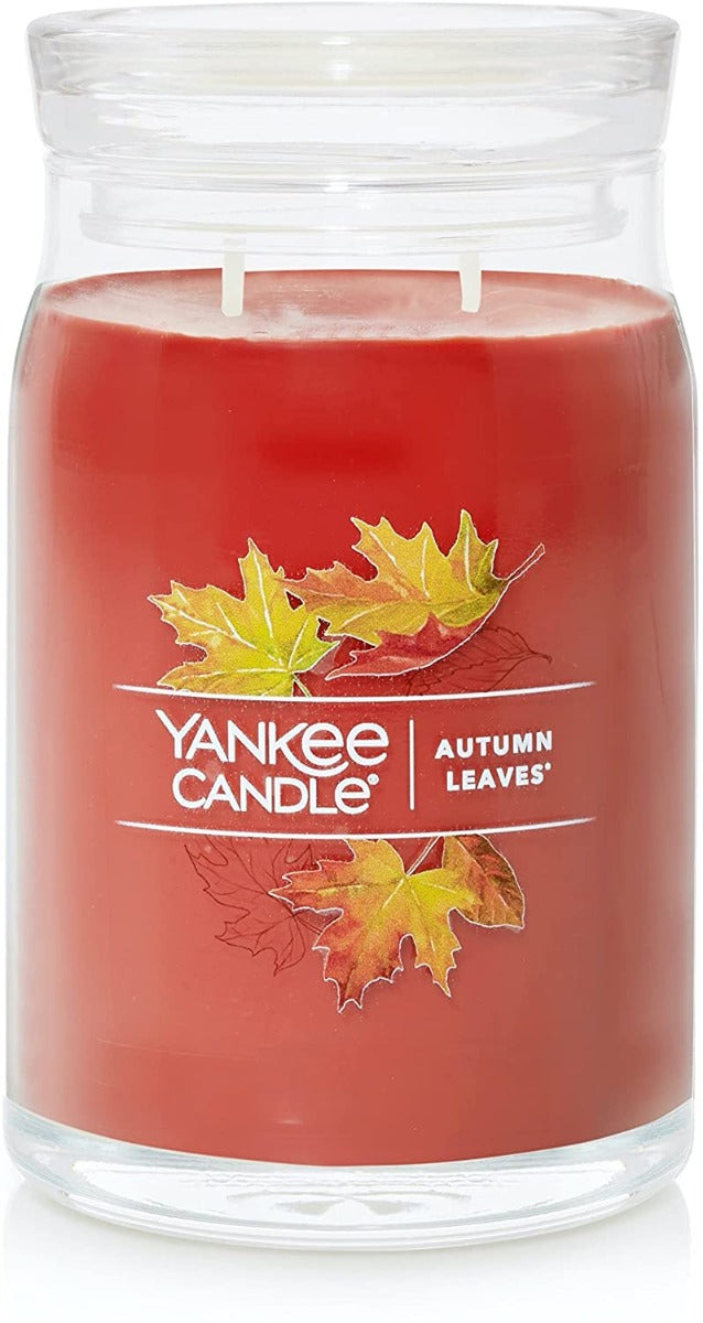 Yankee Candle Signature Large Jar Candle, 2-wicks (20oz) - Autumn Leaves