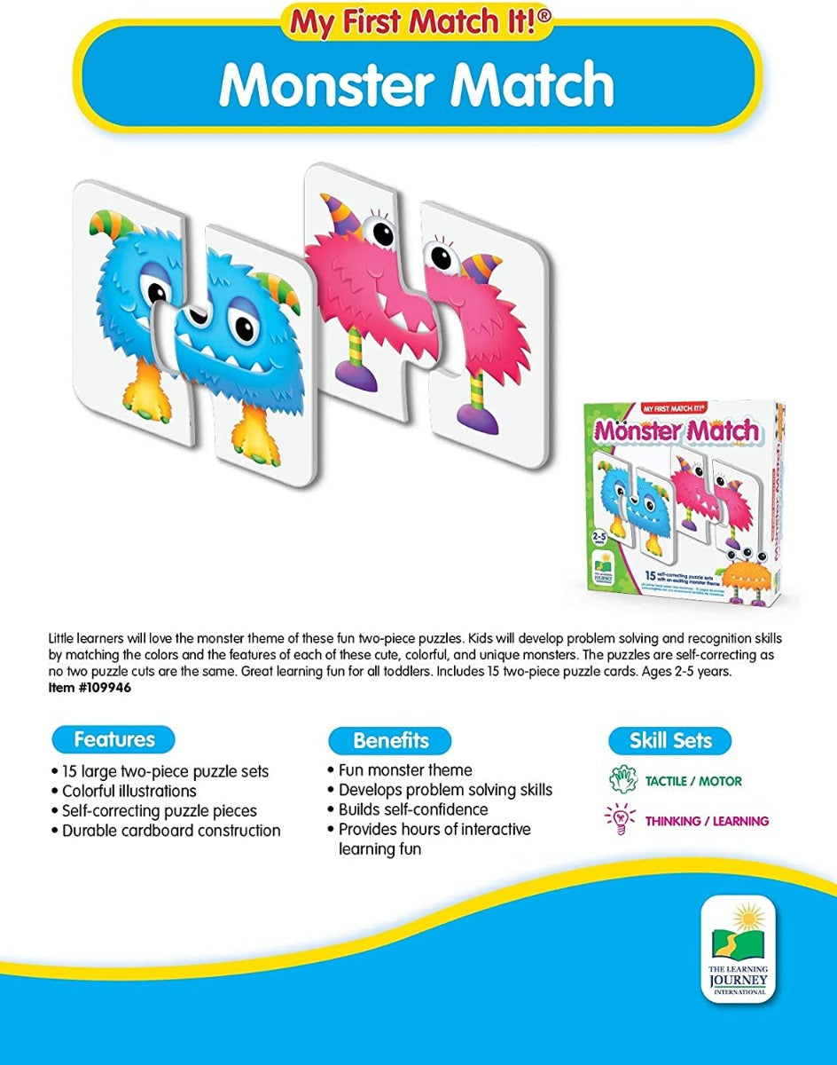 The Learning Journey My First Match It! Puzzle Game (9 Designs) - Pupsik Singapore
