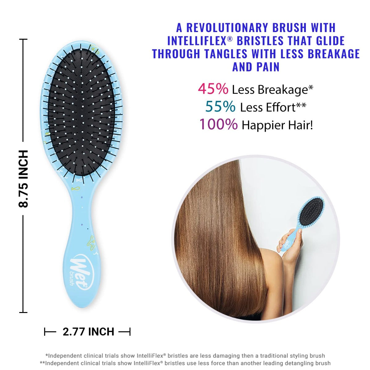 Wet Brush Detangler Brush Pixar Finding Nemo - Dory & Marlin