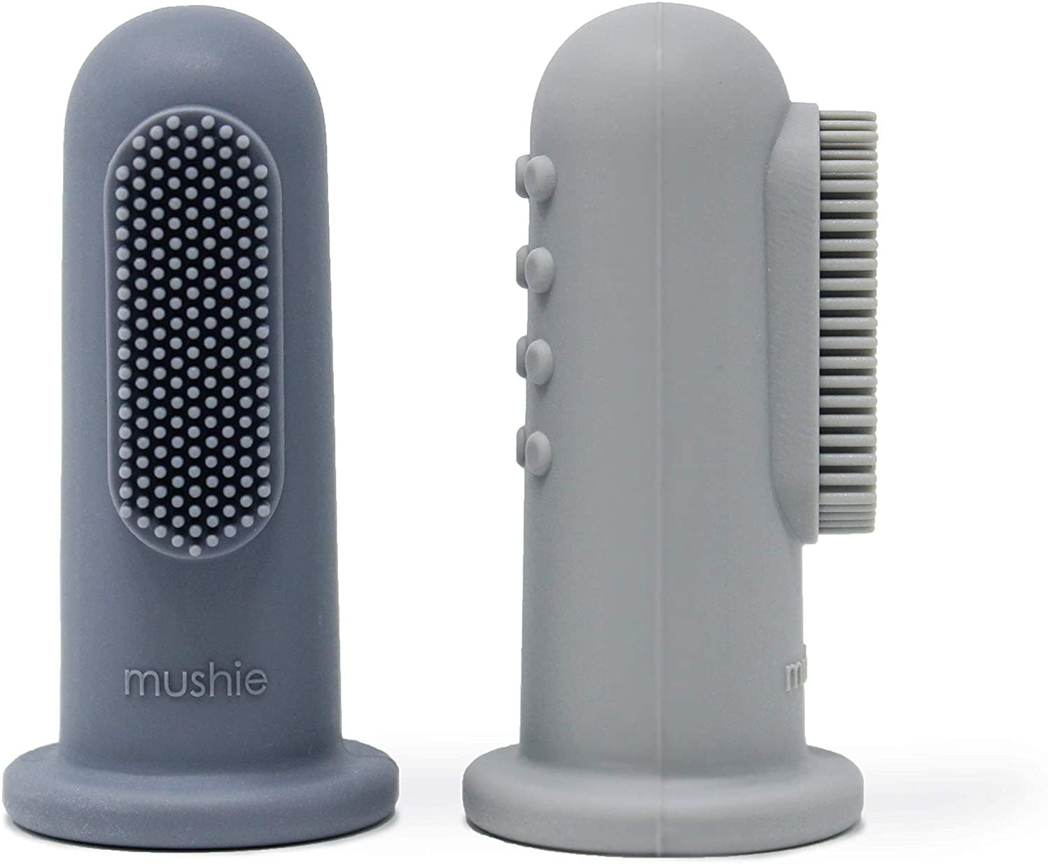 Mushie Silicone Finger Baby Toothbrush (2pk) (6 Colours) - Pupsik Singapore