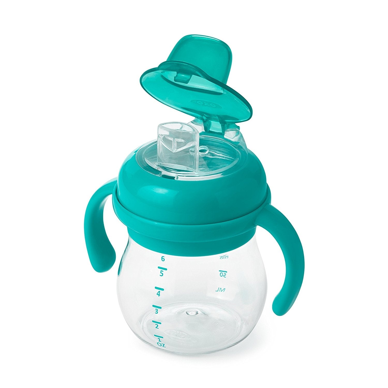 OXO Tot Grow Soft Spout Sippy Cup with Removable Handles, 6oz (4 Colours)