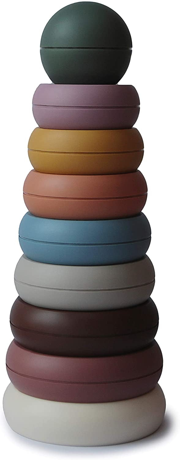 Mushie Stacking Rings Toy - Rustic