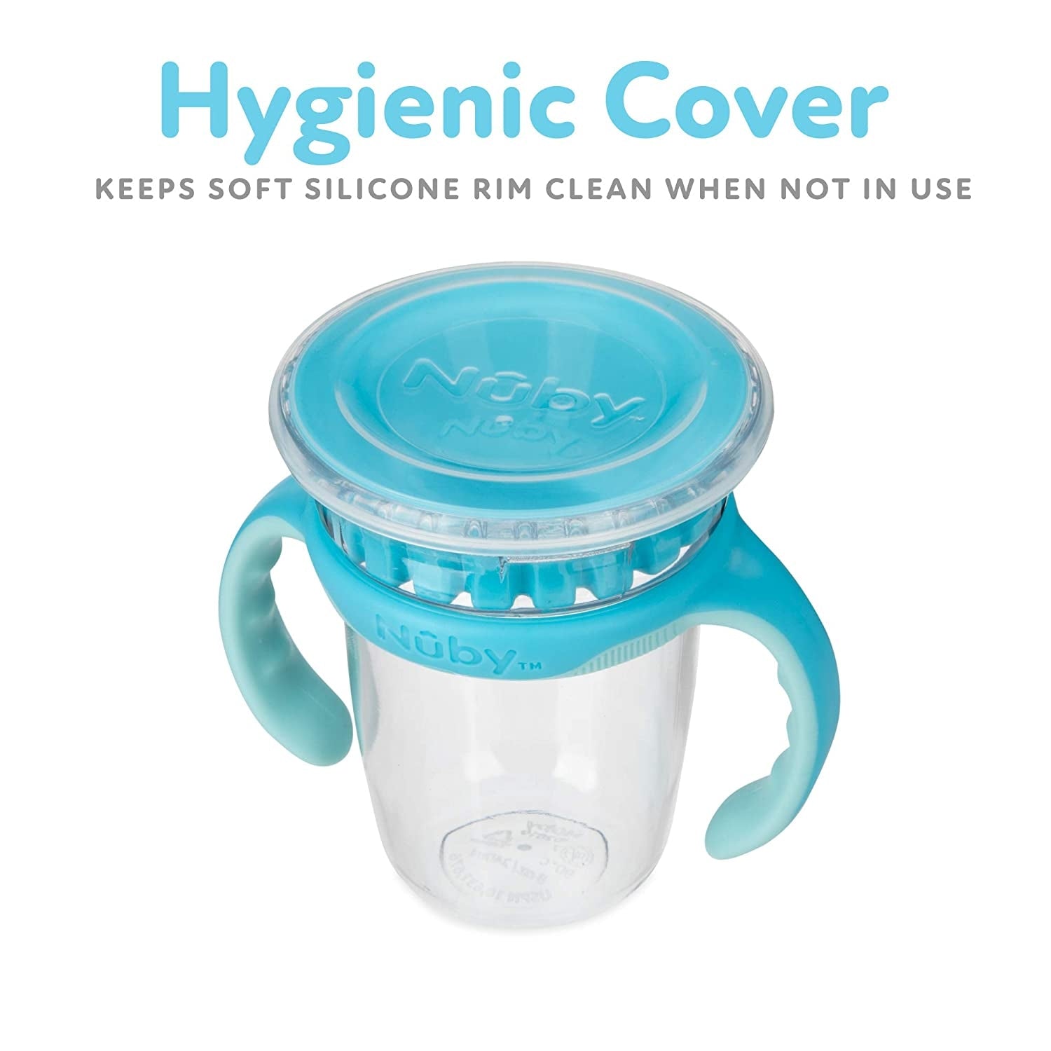 Nuby 360 Edge 2-Stage Drinking Rim Tritan Cup, 240ml (3 Colors) - Pupsik Singapore