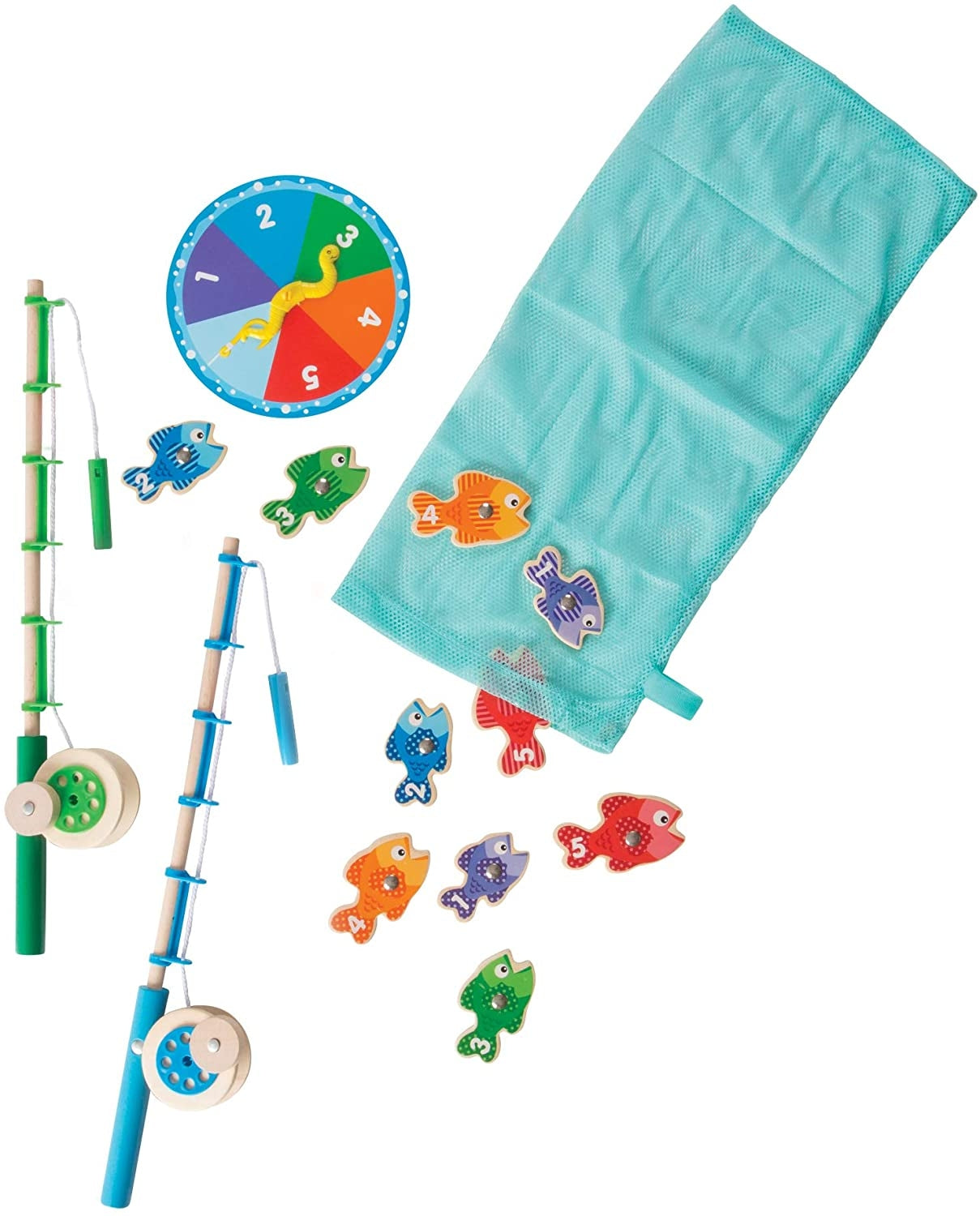 Melissa & Doug Catch & Count Magnetic Fishing Rod Set