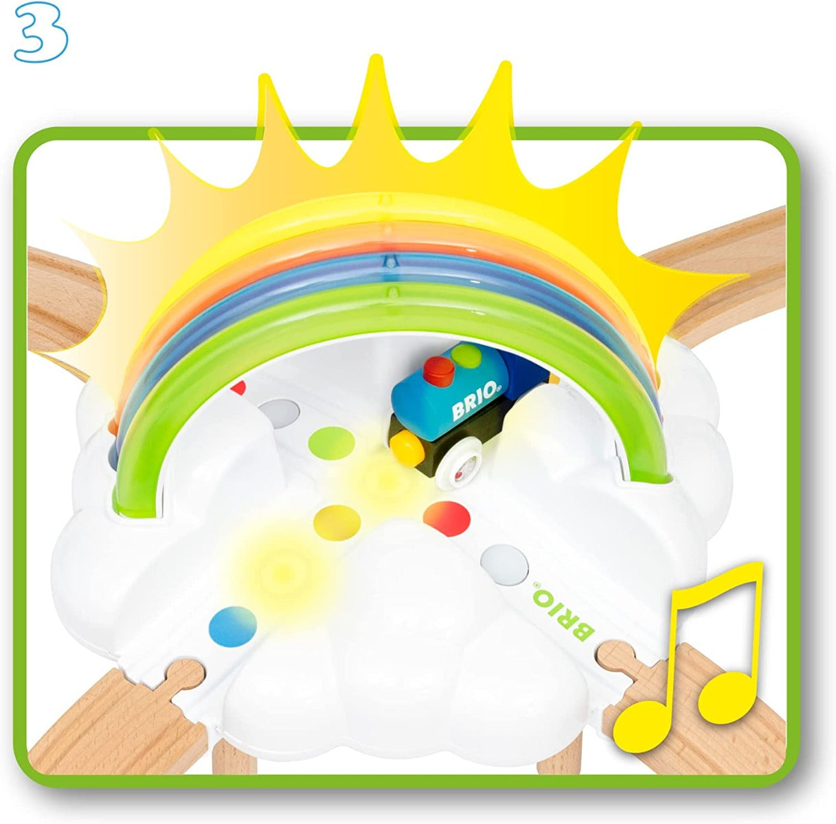 Brio My First Railway Light Up Rainbow Set