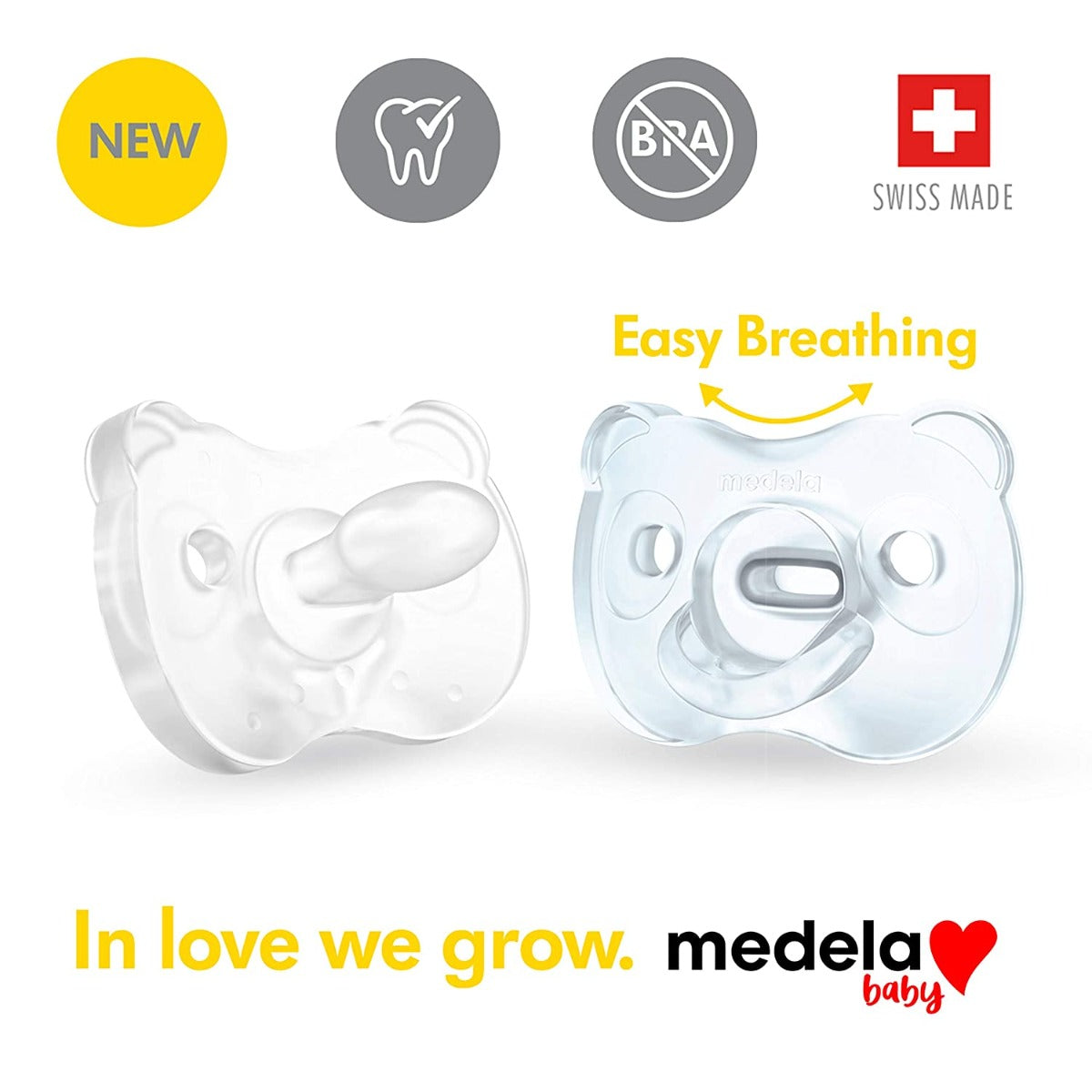 Medela Soft Silicone Soother, 2pk (0-6M) - 2 Colors