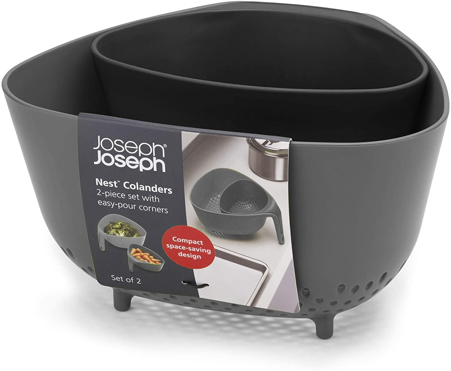 Joseph Joseph Nest Colanders - Grey