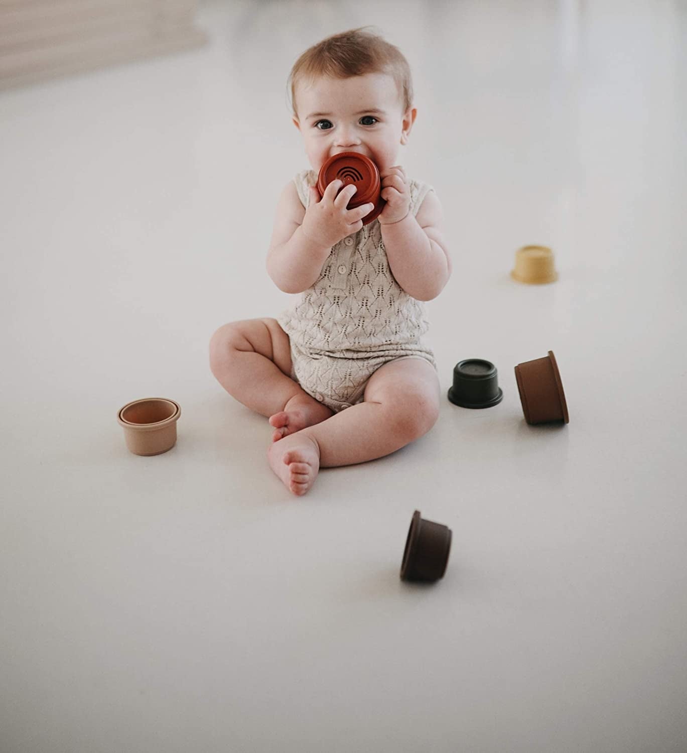 Mushie Stacking Cups Toy (4 Colors)