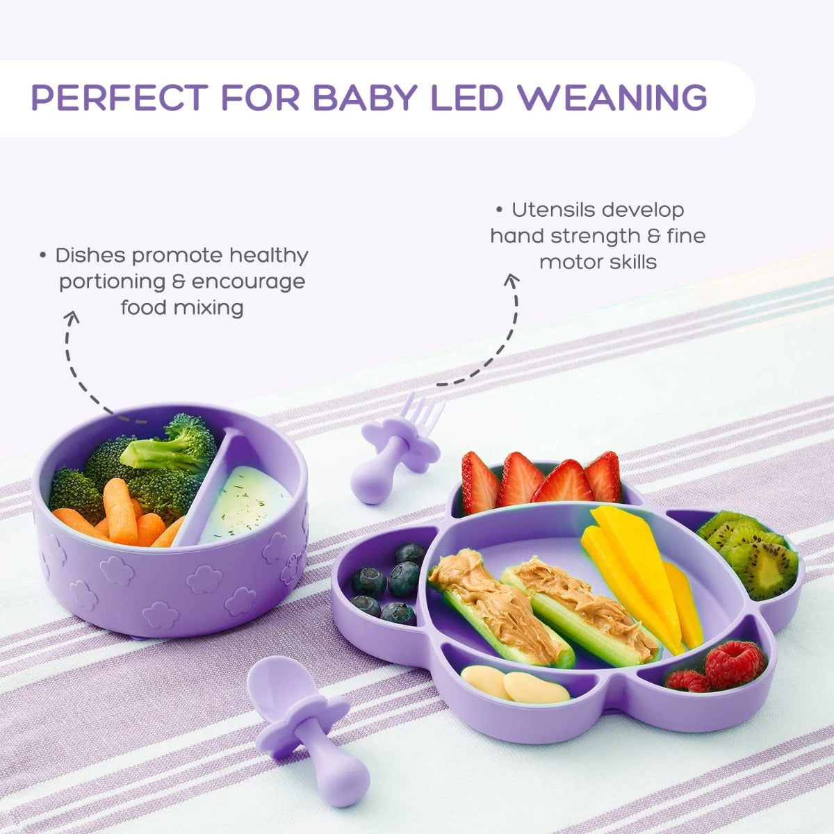 Grabease 4-Piece Self-Feeding Set (5 colors) - Pupsik Singapore