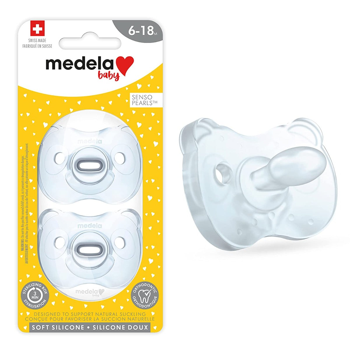 Medela Soft Silicone Soother, 2pk (6-18M)