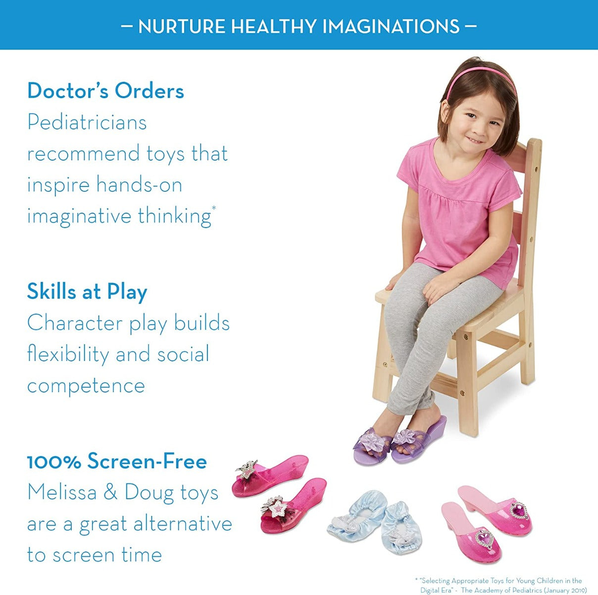 Melissa & Doug Dress Up Shoes Play Set
